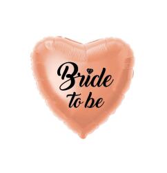Bride To Be Baskılı Rose Gold Kalp Folyo Balon 60cm - Partici