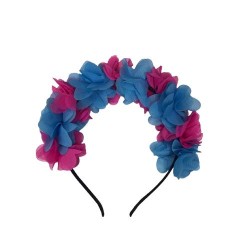 Cinsiyet Partisi Fuşya Çiçekli Taç - Partici