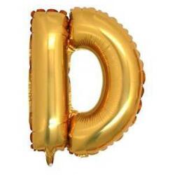 D Harf Folyo Balon Altın 100cm - Partici