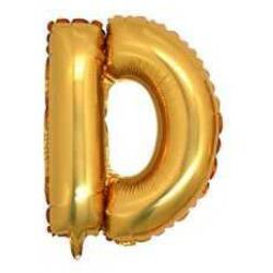 D Harf Folyo Balon Altın 40cm - Partici