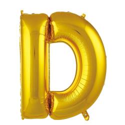 D Harf Folyo Balon Altın 75cm - Partici