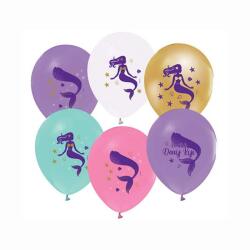Deniz Kızı Baskılı Balon 5'li - Partici