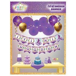 Deniz Kızı İyi ki Doğdun Harf Banner - Partici