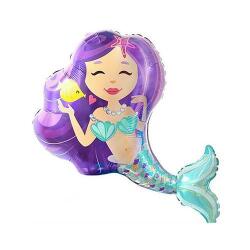 Deniz Kızı Temalı Folyo Balon 75cm - Partici