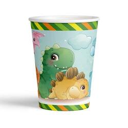 Dinazorlar Temalı Karton Bardak 8'li - Partici