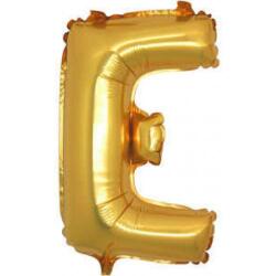E Harf Folyo Balon Altın 100cm - Partici