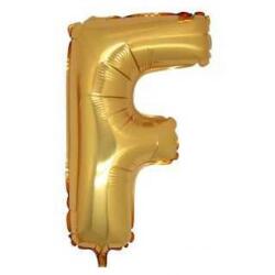 F Harf Folyo Balon Altın 100cm - Partici