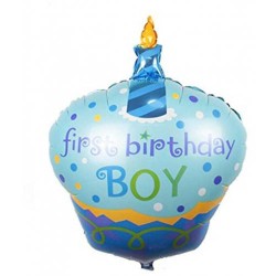 First Birthday Boy Pasta Folyo Balon - 