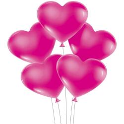 Fuşya Kalp Balon 100'lü Paket - Partici