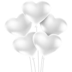 Beyaz Kalp Balon 100'lü Paket - Partici