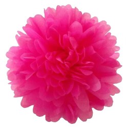 Fuşya Ponpon Süs - 