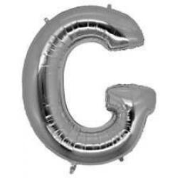 G Harf Folyo Balon Gümüş 40cm - Partici