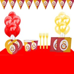Galatasaray Ekonomik Doğum Günü Parti Seti 24 Kişilik - Thumbnail