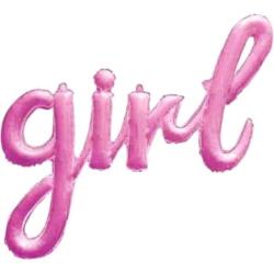 Girl Folyo Balon Pembe 55x89cm - Partici
