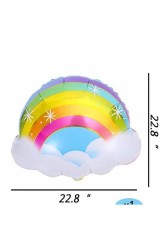 Gökkuşağı Bulut Folyo Balon 60cm - 3