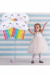 Gökkuşağı Püsküllü Folyo Balon 78cm - 3