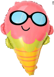 Gözlüklü Dodurma Supershape Folyo Balon 65cm - Partici