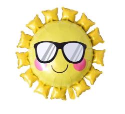 Gözlüklü Güneş Folyo Balon 79x79cm - Partici