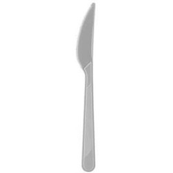 Gümüş Plastik Bıçak 24'lü - 1