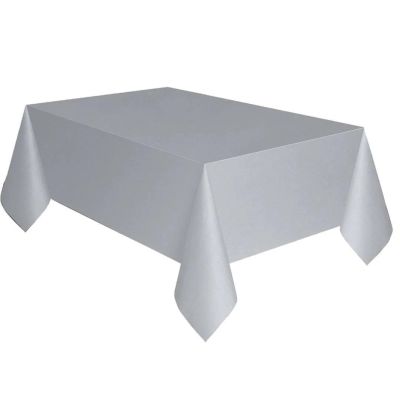 Gümüş Plastik Masa Örtüsü 120X180cm - 1