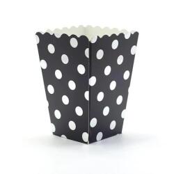 Beyaz Puantiyeli Siyah Mısır Kutusu 10'lu - Partici