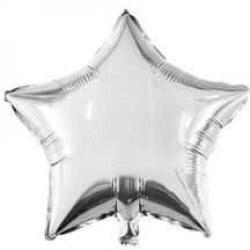 Mini Yıldız Gümüş Folyo Balon 10cm - Partici