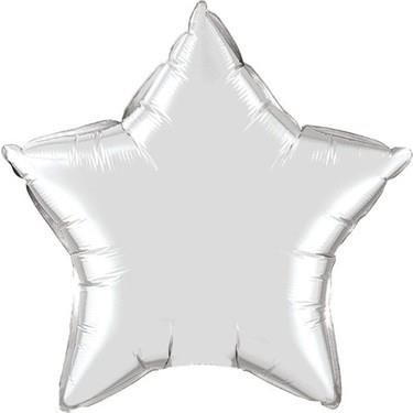 Gümüş Yıldız Folyo Balon 45cm - 1