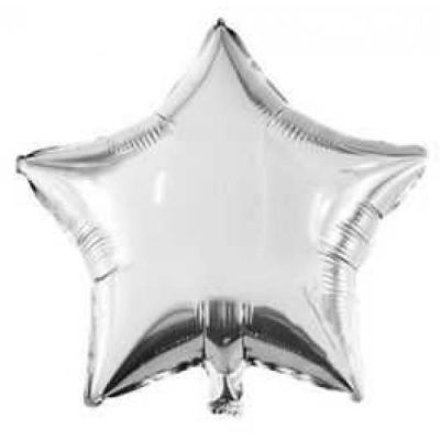 Gümüş Yıldız Folyo Balon 60cm - 1