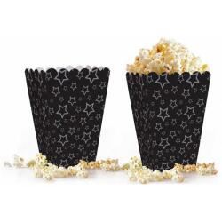 Gümüş Yıldızlı Mısır Kutusu Siyah 10'lu - Partici