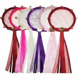 Güpür Süslemeli Dantelli Zilli Kına Tefi Fuşya - 