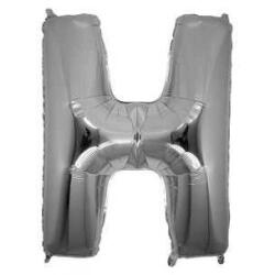 H Harf Folyo Balon Gümüş 100cm - Partici