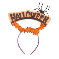 Halloween Örümcek Desenli Taç - Partici