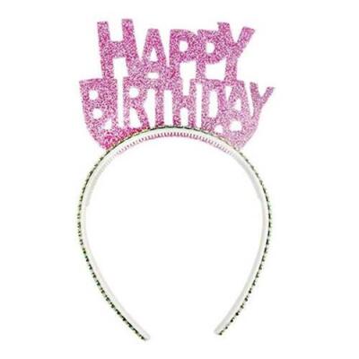 Happy Birthday Eva Taç Pembe - 1