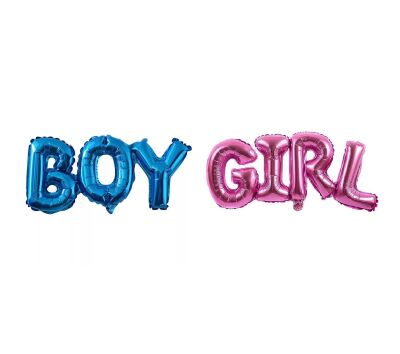 Boy Girl Birleşik Folyo Balon 21x110cm - 1