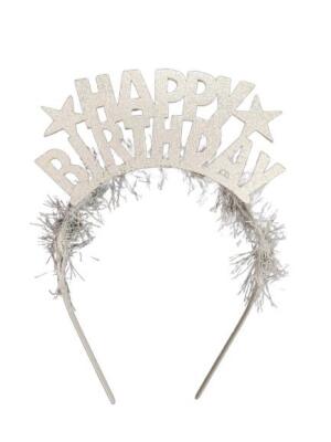 Happy Birthday Parti Tacı Gümüş - 2