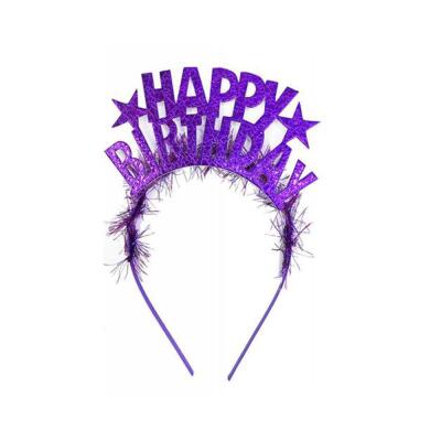 Happy Birthday Parti Tacı Mor - 1