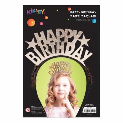 Happy Birthday Parti Tacı Rose Gold - 1