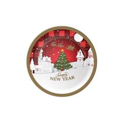 Happy New Year Karton Tabak 8'li - Partici