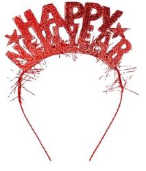 Happy New Year Kırmızı Yılbaşı Parti Tacı - Partici