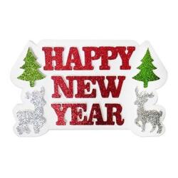 Happy New Year Strafor Süs 47cm - Partici