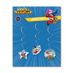 Harika Kanatlar Temalı Tavan Süs Seti 6'lı - Partici