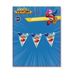 Harika Kanatlar Üçgen Bayrak Set - Partici