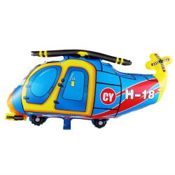 Helikopter Temalı Folyo Balon 73x69cm - Partici