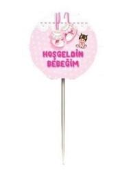 Hoşgeldin Bebeğim Pembe Kürdan 20'li - Partici