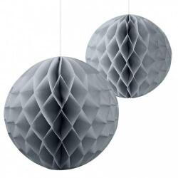 İkili Gümüş Petek Top Süs - 