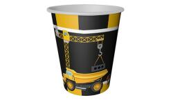 İş Makineleri Karton Bardak 8'li - Partici