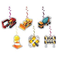 İnşaat Partisi Tavan Süs Seti - Partici