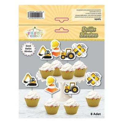 İnşaat Temalı Eva Delux Kürdan Seti 8'li - 2