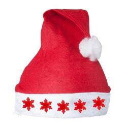 Kar Tanesi Işıklı Noel Baba Şapkası - Partici