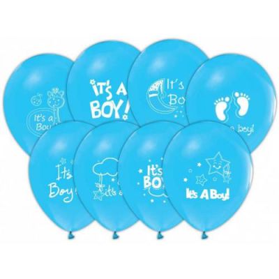 It's A Boy Mavi Balon 5'li Paket - 1
